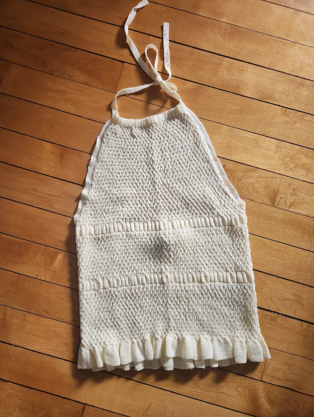 Zara Textured Knit Halter Top
